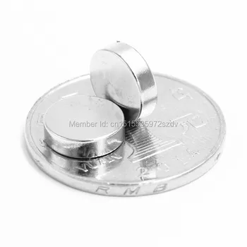 

200pcs Strong Round Dia 10mm x 3mm N35 Rare Earth Neodymium Magnet Art Craft Fridge 10x3mm