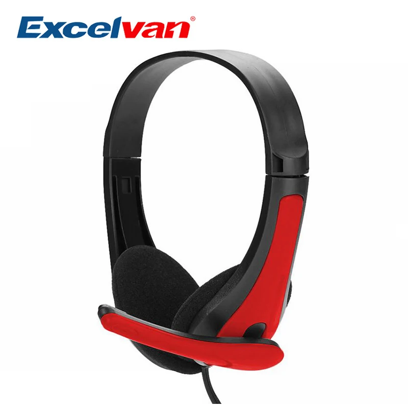 Excelvan 3 5 мм Игровые наушники гарнитура стерео светодиодные с микрофоном Поддержка