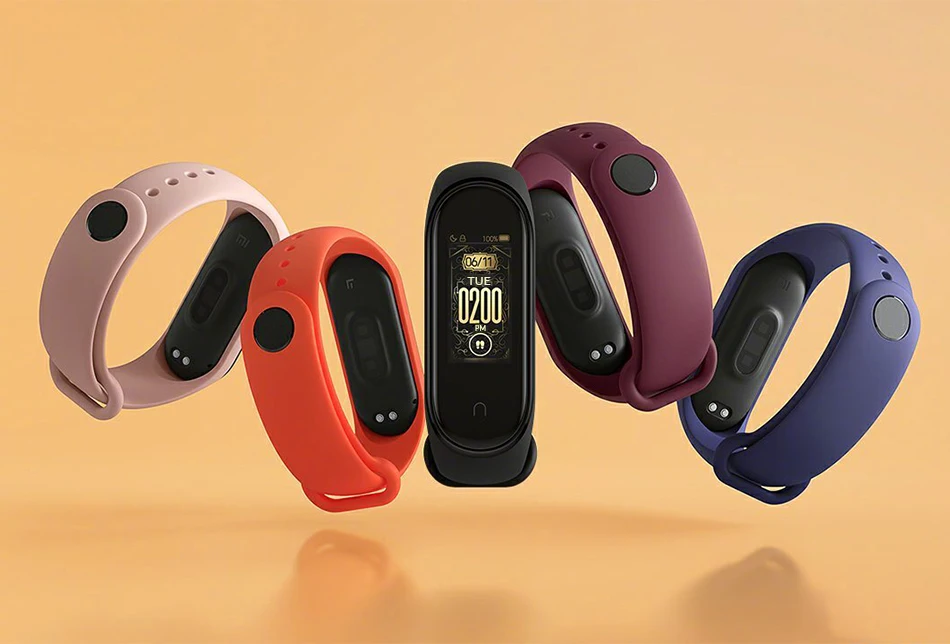 Xiaomi mi-браслет 4 смарт-браслет 3 AMOLED экран mi Band 4 Bluetooth пульсометр Фитнес Спорт 50 атм водонепроницаемый смарт-браслет