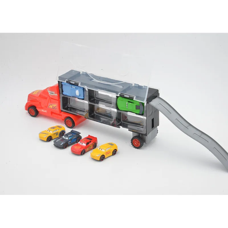 Disney Pixar Cars 3 Lightning McQueen Jackson Storm Mack Truck 6 моделей гоночных машин из литого металла и