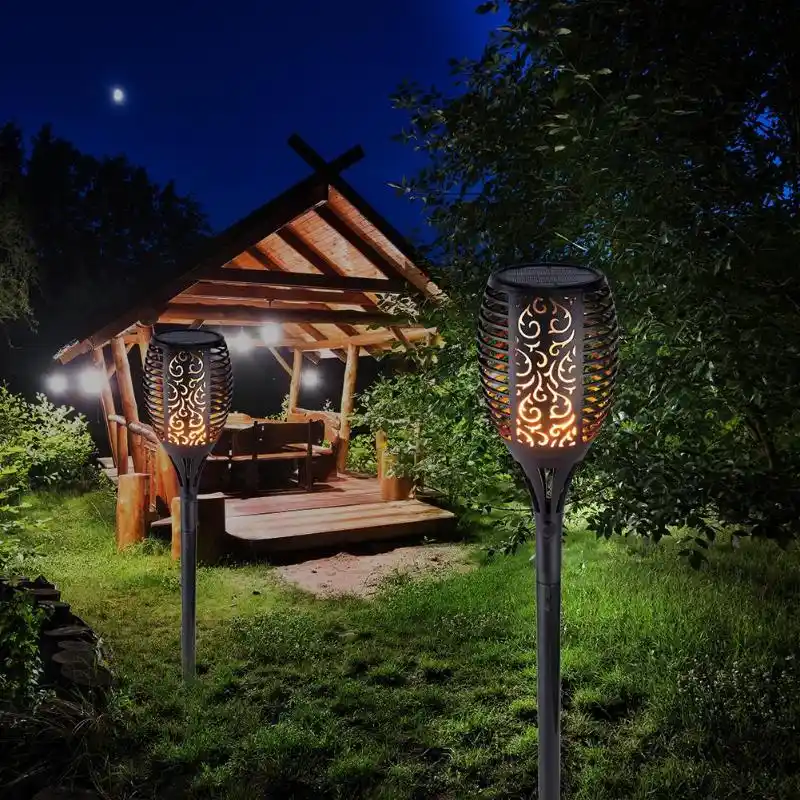 Outdoor Solar Flame Lamp Landscape Light Lawn Path Lighting Solar Flame Lamp Landscape Light Lawn