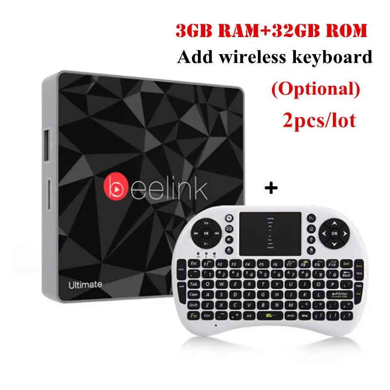 

Beelink GT1 Ultimate TV Box Amlogic S912 3+32GB Octa Core Android 7.1 Media Player 5G WIFI Bluetooth 4.0 Set Top Box 2pcs/lot