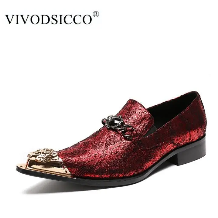 VIVODSICCO/новые деловые мужские модельные туфли; модные мужские свадебные туфли из натуральной кожи; Social Sapato; мужские оксфорды на плоской подошве; Sapatos