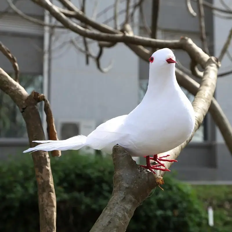 

Doves Artificial Foam Feather White Pigeon Bird Craft Birds DIY Home Party Decorations Wedding Ornament