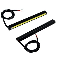 2pcs Light Source Ultra Bright COB LED Daytime Running lights Car styling DC 12V Car DRL