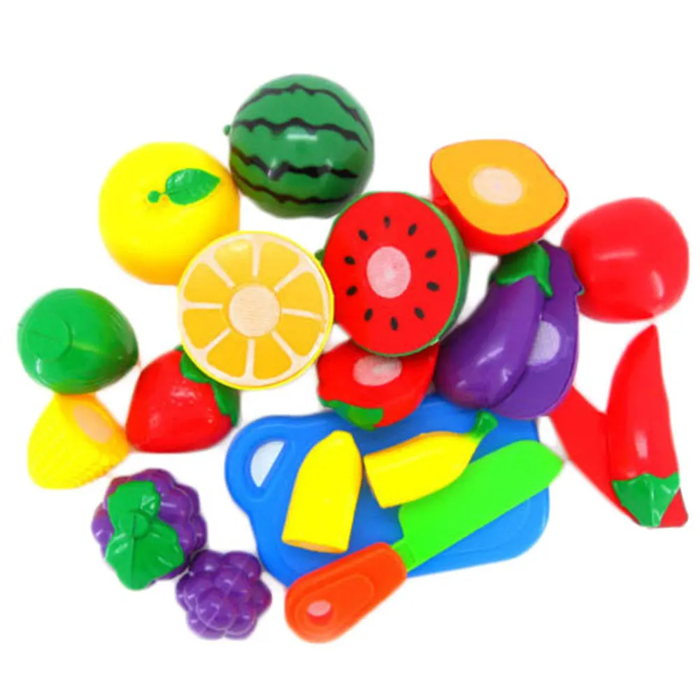 

Cute Kids Pretend Role Play Fruit Vegetable Toys Cutting Child Gift Knife