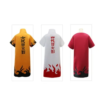 

Free Shipping Anime Naruto Cloak Cosplay Costumes Uzumaki Naruto /Namikaze Minato/Kakashi Halloween Party Cloak Cosplay Costume