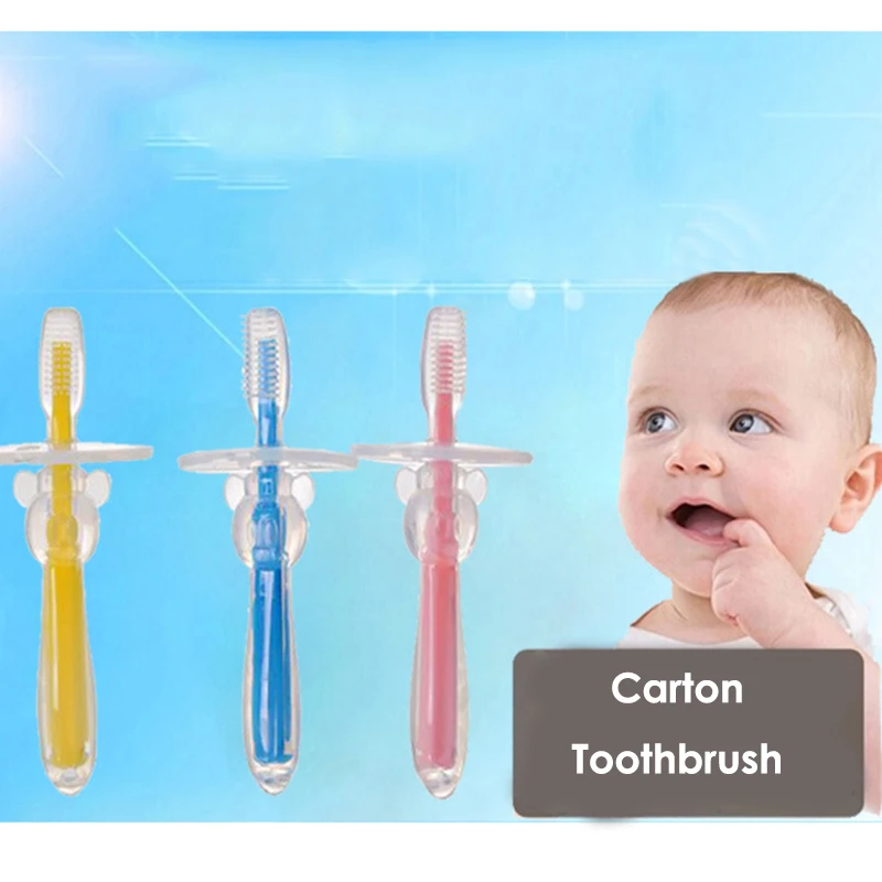1PC Kids Soft Silicone Training Toothbrush Children Dental Oral Care Tooth Brush Tool Baby Soft