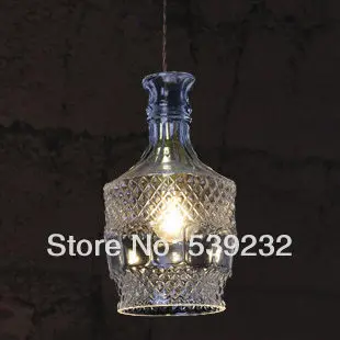 Стеклянный Хрустальный подвесной светильник для столовой|bottle lamp|bar table lampswine bottle