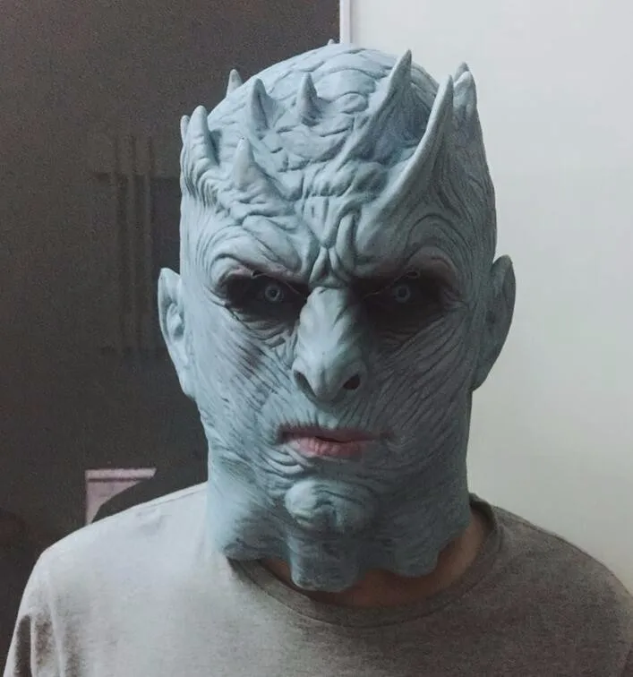 Игра престолов ночь Хэллоуина король Walker лицо зомби Латекс Полный начальник череп маска взрослых Маскарадный костюм Наряжаться подарок
