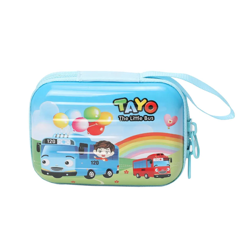

TOPSTHINK Children cartoon bus mini suit case clip box cute storage case custom logo