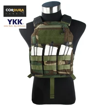 TMC Cordura лесной 4020 пластинчатый несущей свет низкий профиль molle тактический жилет(SKU051022