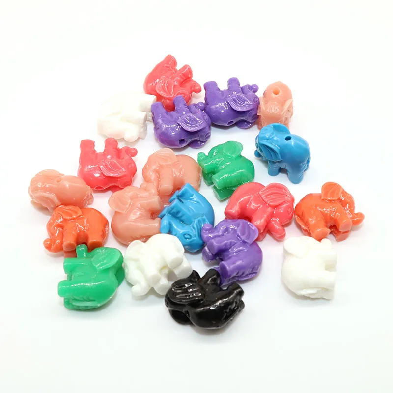 

Sea Beach Loose Bead Stone Mixed Color 12*10mm Fashion Shell Stone Multicolor Elephant Beads Charm for DIY Jewelry Making
