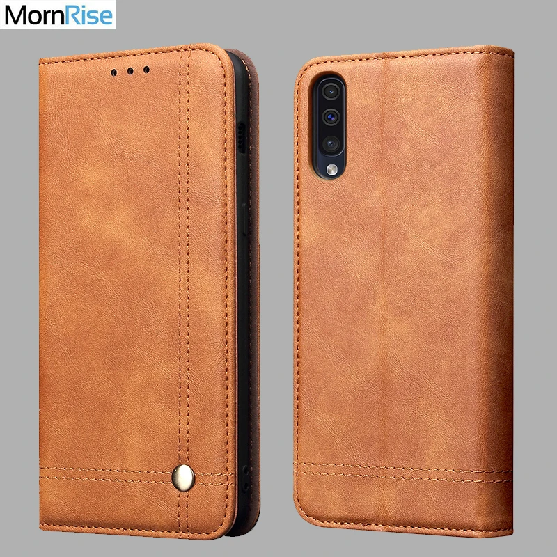 

Luxury Retro Slim Leather Flip Cover For Samsung A50 A30 A20 A70 A90 Case Wallet Card Slot Stand Magnetic Book Cover Phone Case