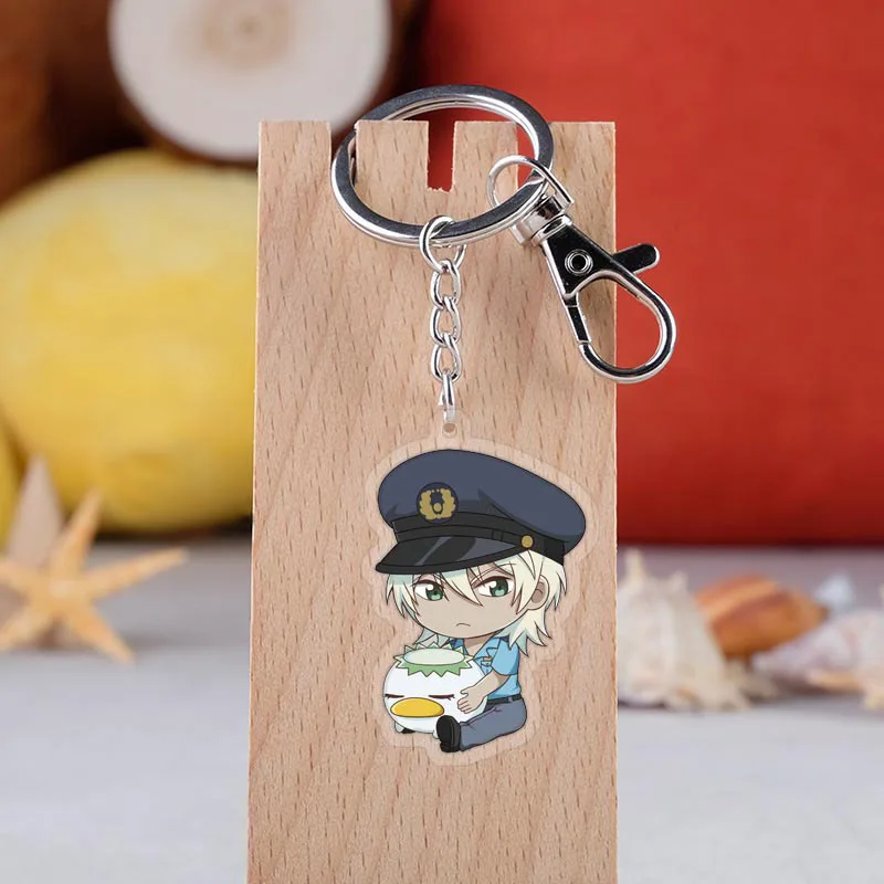 

Anime SARAZANMAI Keychian Cartoon Figure Yasaka Kazuki Kuji Toi Jinai Enta Cosplay Acrylic Key Ring