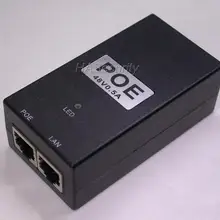 Инжектор POE для ip-камер IEEE802.3af AC100-240V/DC48V Mid-Span 4/5(+) 7/8(-) выход 0.5A(max