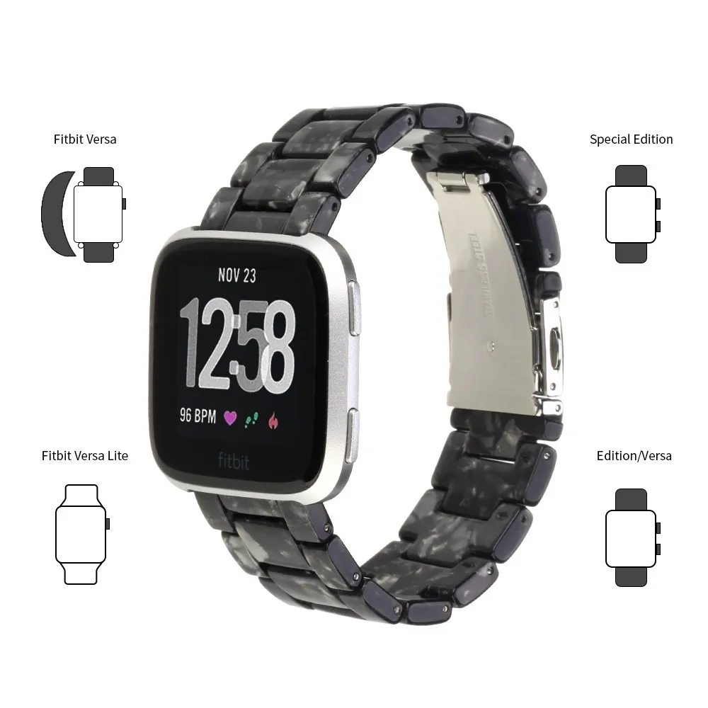 

Resin strap For Fitbit watch band stainless steel buckle Watchband bracelet Fitbit Edition/Versa