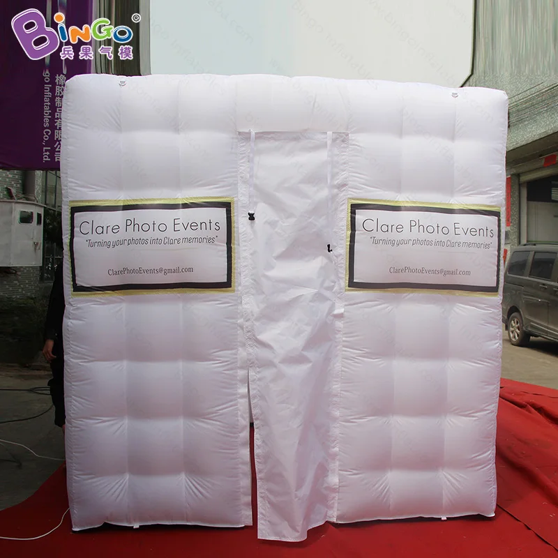 

ADVERTISING TYPE 2.4x2.4x2.4mh inflatable lighting photo booth inflated square photography kiosks