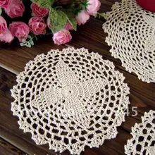 18 см X 18 см 12 шт./лот хлопок салфетка ручное вязание крючком циновка чашки, пусковой площадки, экрю, каботажное судно CD027