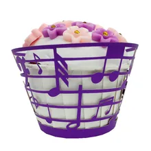 100 шт. полые музыка символ торт Бумага торт лоток для свадьбы/душа ребенка Дети День рождения торт край готовить инструмент 6zSH157