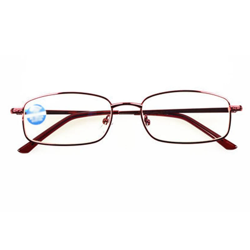 Портативный очки для чтения удобные металлический каркас ультра-легкие антибликовыми свойствами HD Смола объектива Чехол для очков R216