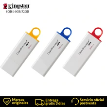 Kingston флеш-накопитель usb 3,0 флэш-накопитель 32 ГБ 8 ГБ оперативной памяти, 16 Гб встроенной памяти, флеш-накопитель DataTraveler G4 flash Memory stick Ёмкость Пластик мини флеш-накопитель usb флешки