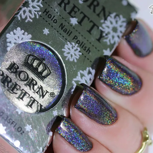 Born Pretty High Ings Holographic Nail Polish 10ml Holo Born Pretty High Ings Holographic Nail Polish 10ml Holo Glitter Super Shine Manicure Vanish