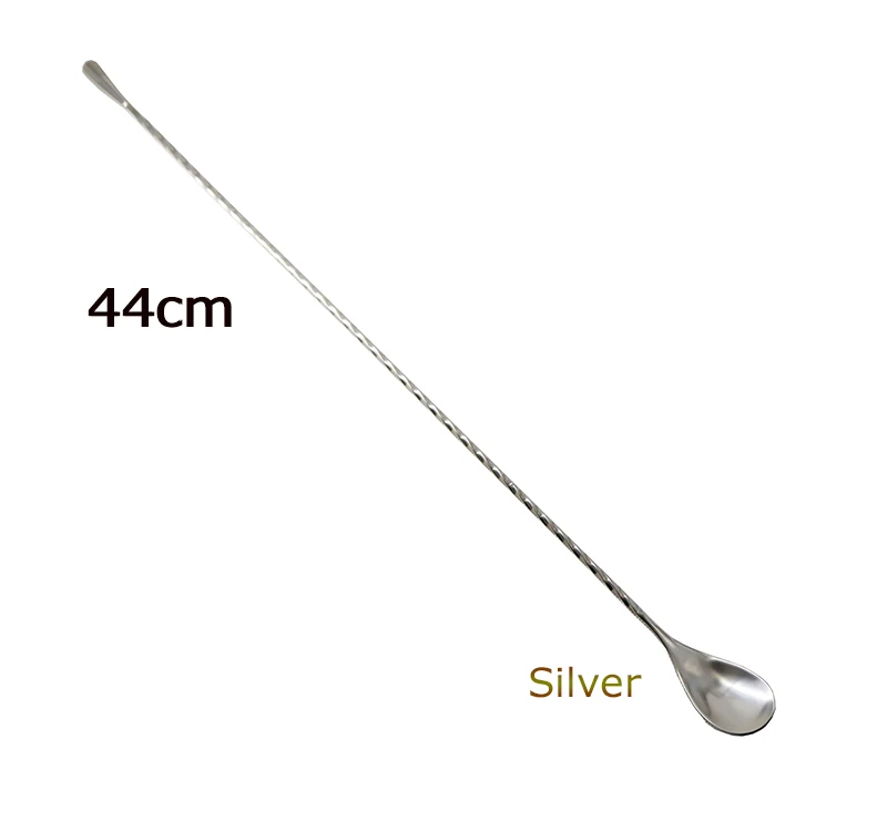 44cm Stainless Steel Bar Spoons Teardrop/Trident Bar Spoon Cocktail Drink Mixer Stirring Mixing Spoon Stirrer