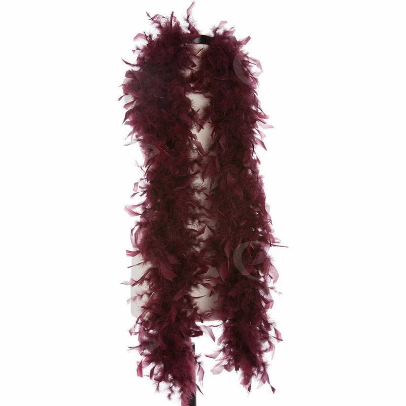 Перья темно красные