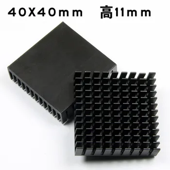 

10pcs 40*40*11mm Heatsink Cooling Fin Aluminum Heat Sink Radiator Cooler for CPU (Black) 40X40X11mm