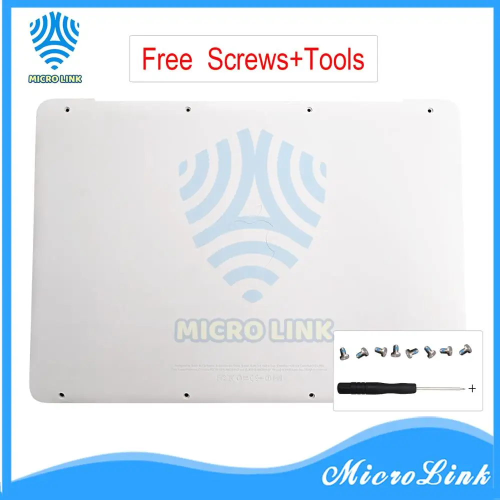 

New A1342 White Lower Bottom Case Cover for Apple MacBook A1342 13" Unibody 604-1033 2009 2010 MC207 MC516 LL/A