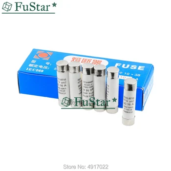 

5Pcs 10*38 Fast blow Ceramic Fuse 10x38mm Fuse 500V 1A 2A 3A 4A 5A 6A 8A 10A 16A 20A 25A 32A RO15 RT18 RT14 Ceramics New Hot sel