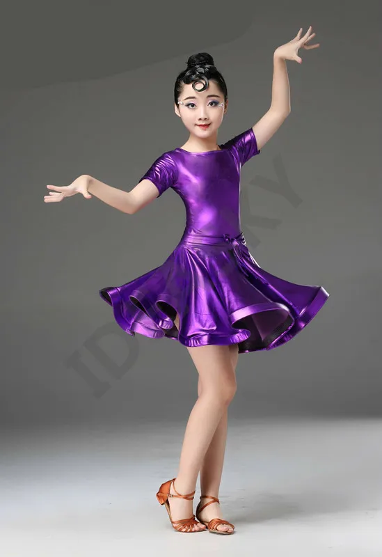 Современное платье для латинских танцев для девочек, с длинными рукавами, для бальных танцев, самбы, румбы, соревнований, для детей, для занятий танцами, юбка для сальсы, танго