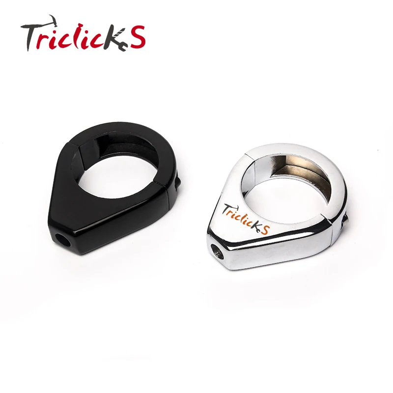 Triclicks черный хром 41 мм ЧПУ алюминиевый мотоцикл поворотное сигнальное крепление