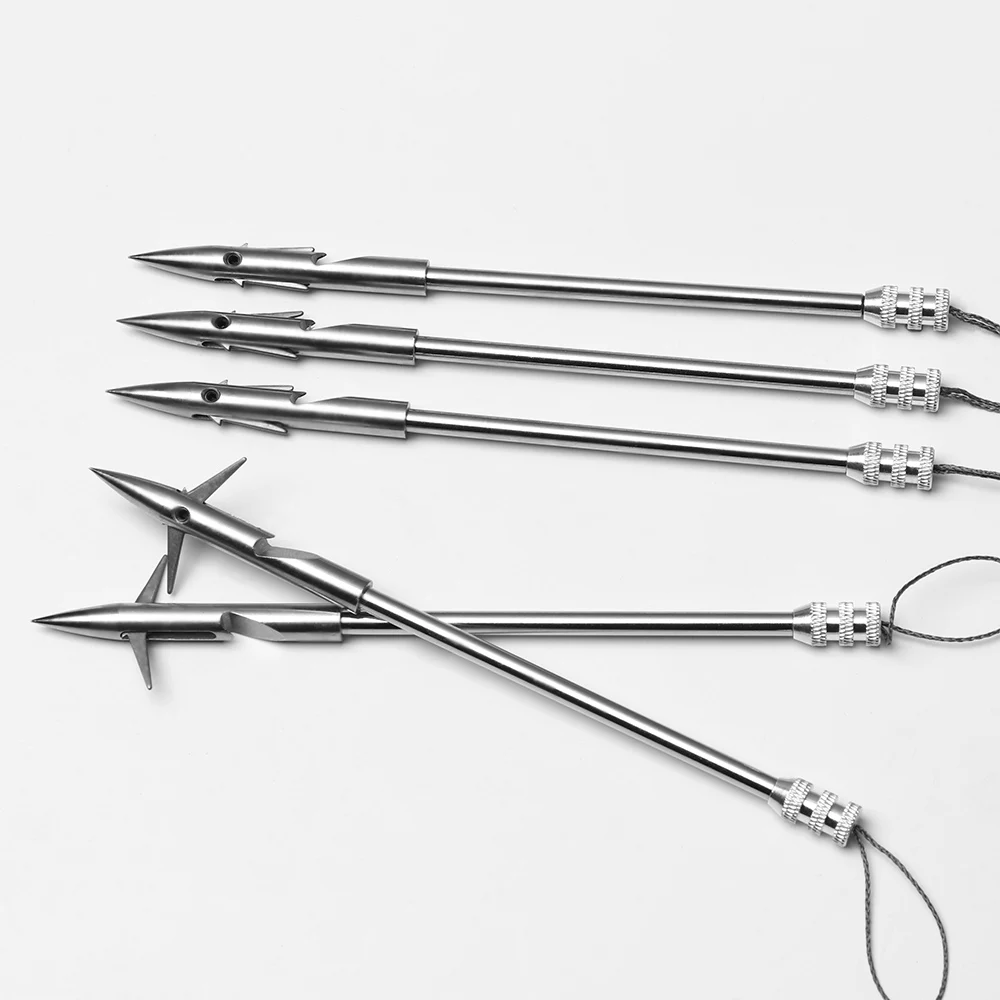 

1Pcs Stainless Steel Fishing Arrow for Slingshot Catapult Arrow Head Silver 158mm warhead Arrow Hunting Shooting Tips Darts