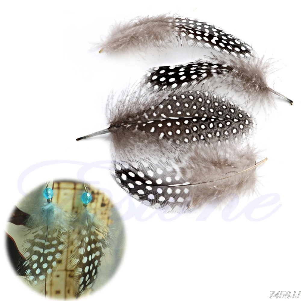 

50Pcs Speckle color Beautiful Natural Pheasant Feathers for Craft Sewing Costume Millinery DIY G03 Drop ship