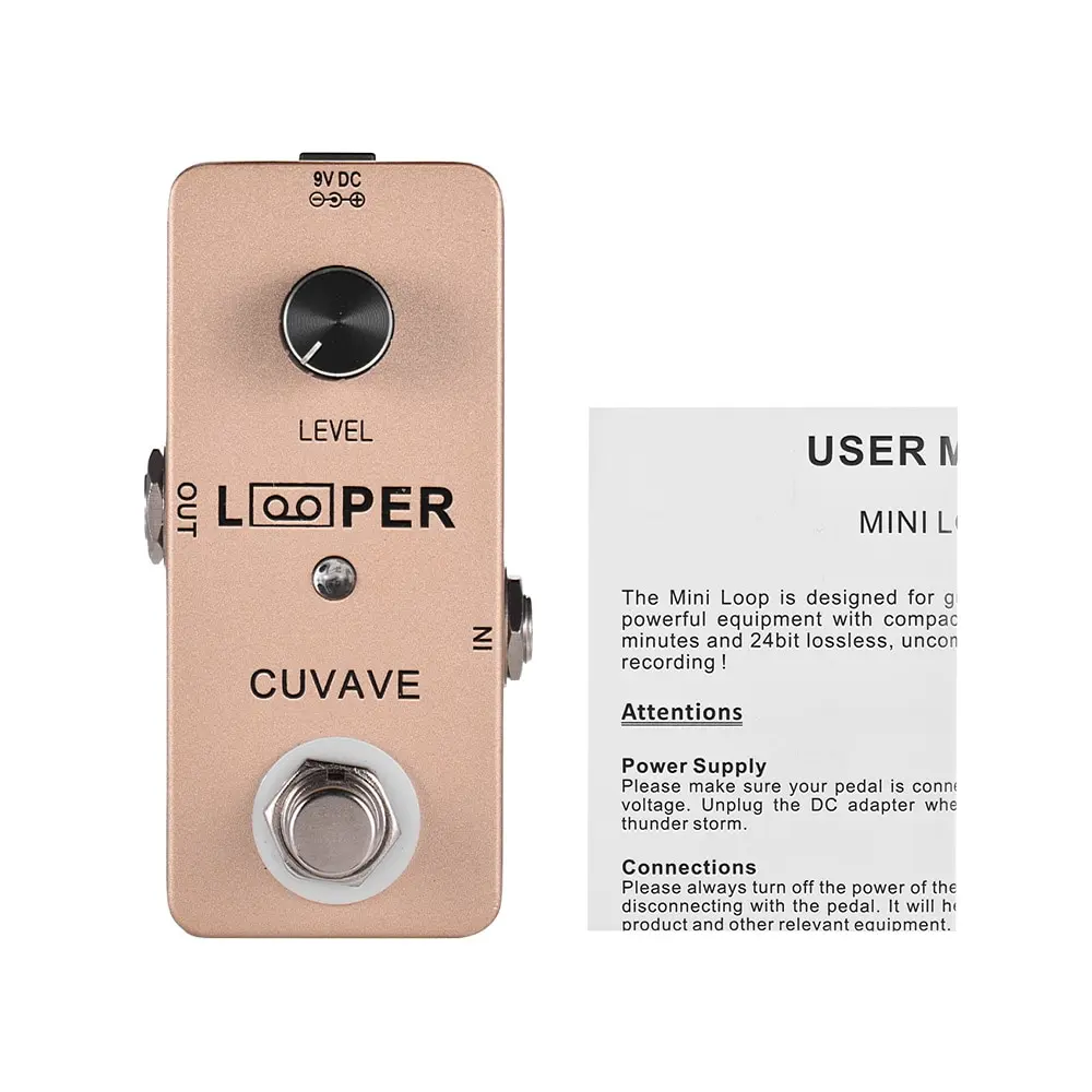 

Mini Guitar Loop Looper Pedal Max. 5 Minutes Recording Time Unlimited Overdubs Full Metal Shell