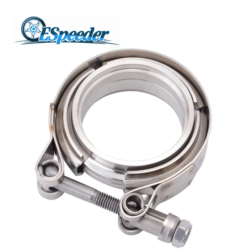 

ESPEEDER 2.25'' V Band Clamp With Stainless Steel Flanges 2.25'' Vband, V-Band Flange Kit For Exhaust Pipes, Downpipe, Down Pipe