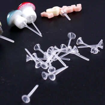 

100Pieces Creative DIY Crafts Doll Fix Mini Resin Fairy Garden Pots Figurines Ornaments Holder Fixed Pin Micro Landscape