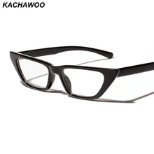 Kachawoo Ретро оправа для очков женский стильный с кошачьим глазом черный леопард маленькая оправа для очков Мужская дешевая