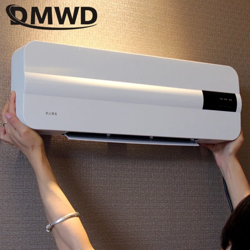 DMWD Wall-mounted remote control heater air warmer home room energy saving heating fan bathroom heating air radiator convector 6