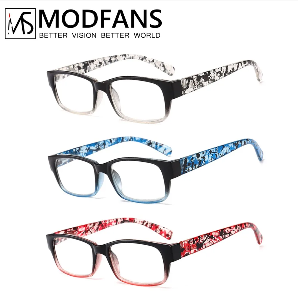 Reading Glasses Women Glasses Male Square PC Frame Clear Glass Lens Fashion design With Diopter 1 1.5 2 2.5 3 3.5 4