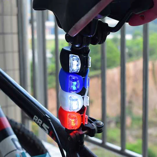 2x Silicone Rubber Band Front Light Bulb LED Torch Holder Bicycle Light Holder