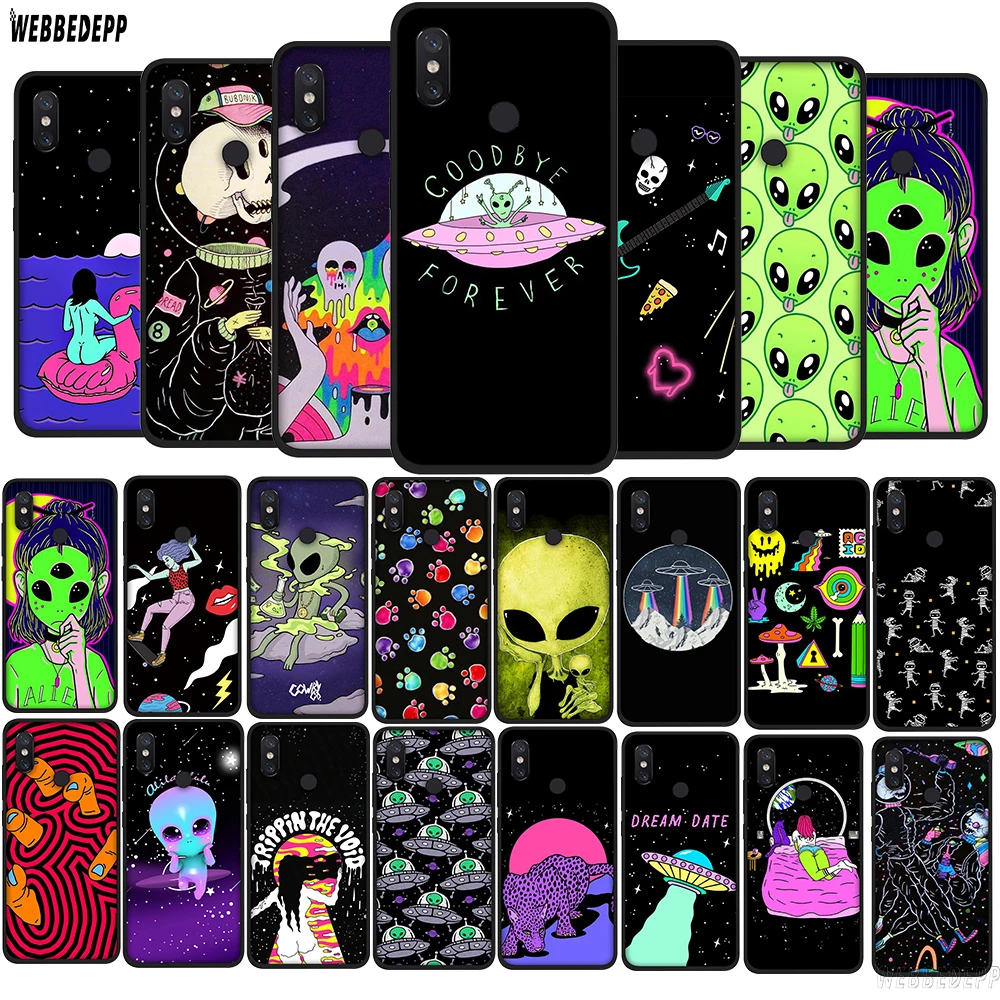 

WEBBEDEPP Aliens UFO TPU Cover for Xiaomi Redmi 5A 6A S2 5 Plus for Redmi Note 5 6 7 Pro Soft Case
