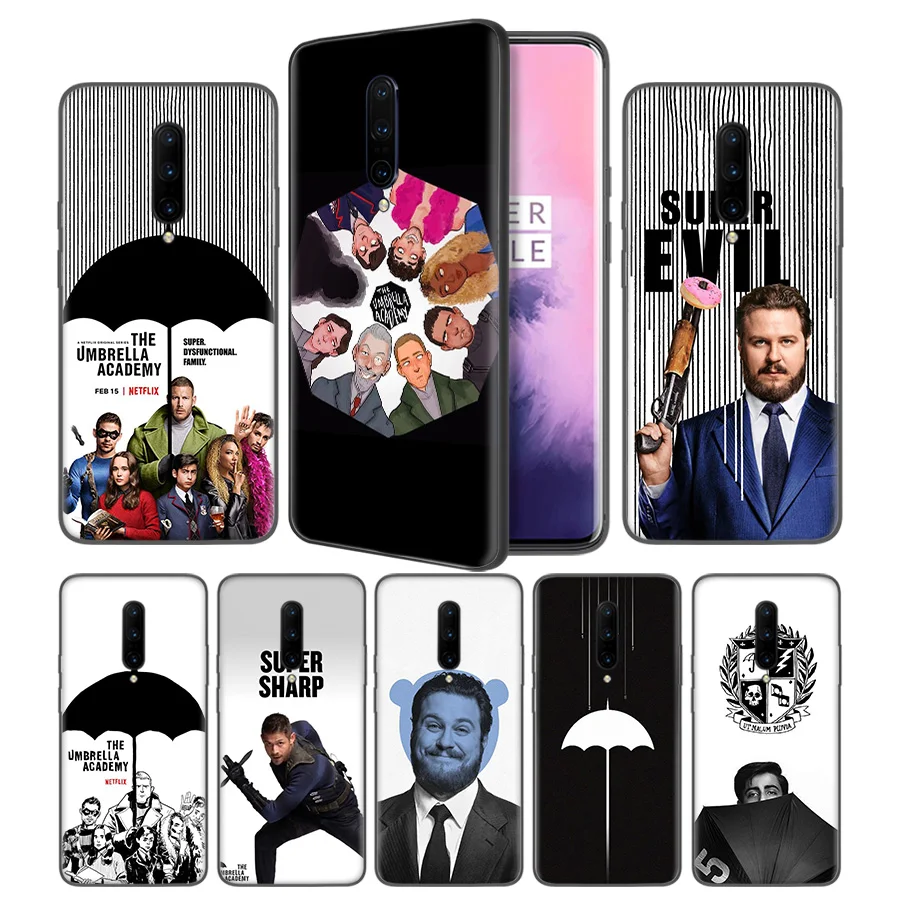 

the Umbrella Academy Soft Black Silicone Case Cover for OnePlus 6 6T 7 Pro 5G Ultra-thin TPU Phone Back Protective