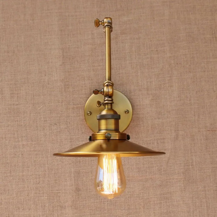 Скандинавский латунный Ретро стиль лофт промышленный винтажный настенный светильник Регулируемый поворотный кронштейн настенный светильник Edison бра аппликация Murale