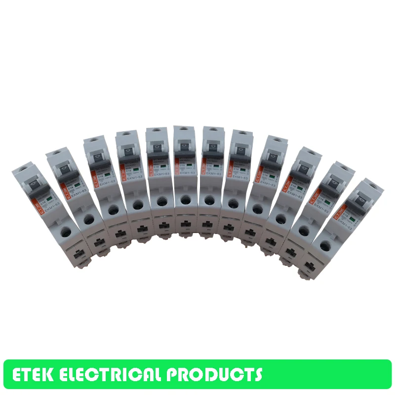 

MCB EKM1-63 1P AC C type 230/400V~ 50HZ/60HZ Mini Circuit breaker 10A 16A 20A 25A 32A 40A 50A 63A