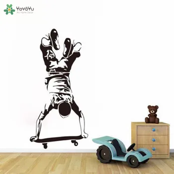 

YOYOYU Wall Decal Skater Boy Vinyl Wall Stickers Sport Pattern Interior Cool Kids Bedroom Art Decor Poster Gift Modern DIY CY755