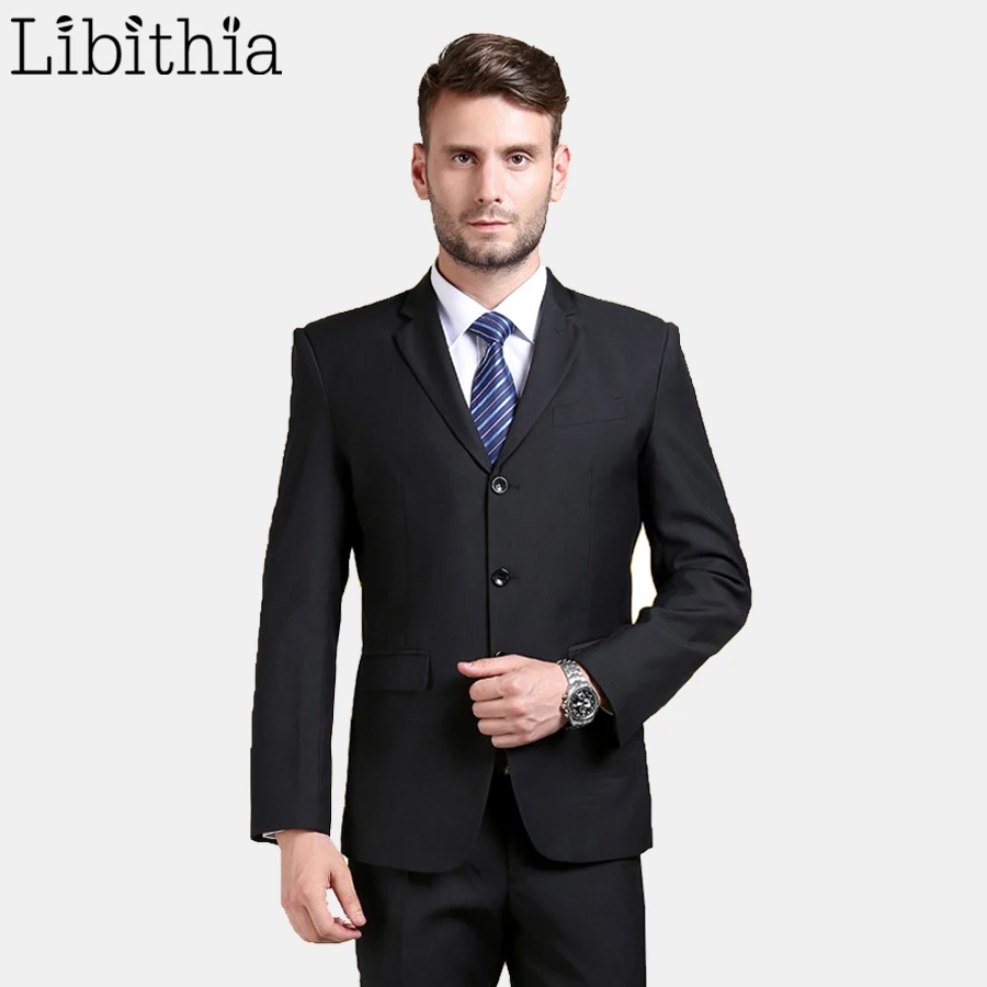 

(Jackets+Pants) New Arrival Work Men Suit Superior Three Buttons Slim Fit Tuxedo Brand Fashion Dress Costume Wedding Blazer B067