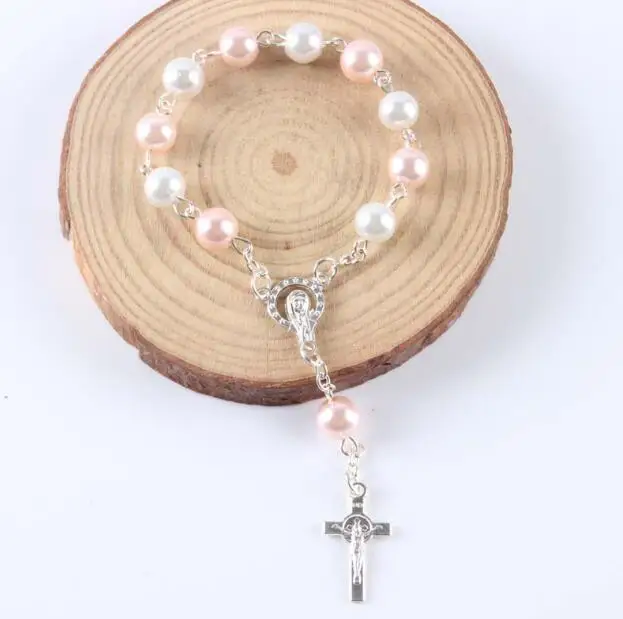 Католический религиозный Шарм Иисуса браслеты из сплава бусины христианские Payer браслеты из бусин, браслеты для женщин девушек Иисуса Шарм Браслет